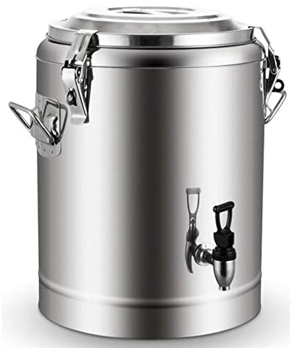LeGDOr Dispensador De Bebidas con Aislamiento De Acero Inoxidable, Contenedor Termo con Espiga Aislamiento Frío Y Caliente De 20 Horas - para Té, Agua, Café, Bebidas Heladas,10L