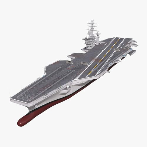 FMOCHANGMDP 1/700 Scale USS Dwight D. Eisenhower CVN-69 1978 Puzzles Plastic Model Kits, Adult Toys And Gifts,19Inchs