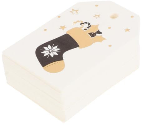 Anneome 100stücke Weihnachtslesezeichen Weihnachten Geschenkanhänger Weihnachtsanhänger Aus Strapazierfähigem Material Mit Weihnachtsmotiven Zum Dekorieren Von Geschenken Und Schaffen