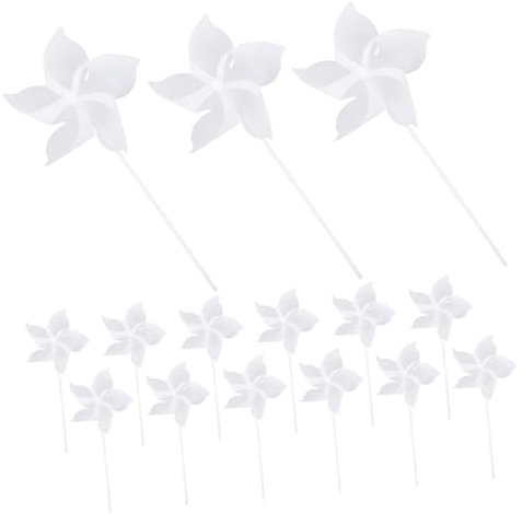 ifundom 24piezas Molinetes para Juguetes Infantiles y Decoración De Jardín Molinetes De Plástico para Manualidades y Actividades