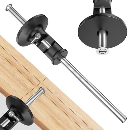 Wheel Marking Gauge Knife Woodworking, Scribe Tool Woodworking, Adjustable 0-12cm, Aluminum & Brass Options, for Parallel Lines, Dovetail Joints & Professional Carpentry (Aluminum)