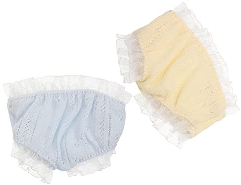 ibasenice 2pcs Reusable Doll Panties Small Doll Clothes Toy Panties Lace Blue and Yellow for Girls Pretend Play Accessories