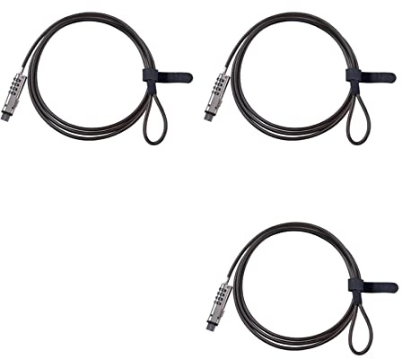 Giwnhvx 3X 4 Digital Universal Lock USB Laptop Security Cable Lock for Computer