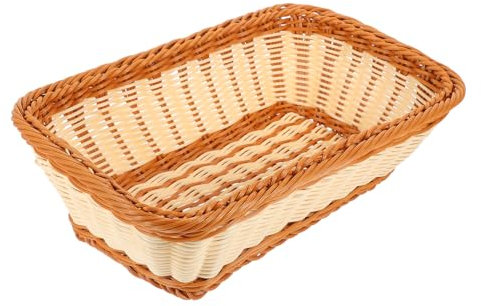 TOPBATHY Cesta Tejida Para Frutas Cesta De Almacenamiento Multifunción Sintético Para Pan Para Cocina o Sala De Estar