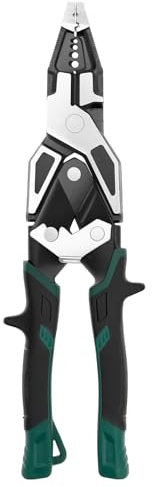 Alicates combinados multifuncionales con pelacables, alicates laterales y crimpadora de acero al carbono, alicates combinados con mango antideslizante, alicates para taller, hogar