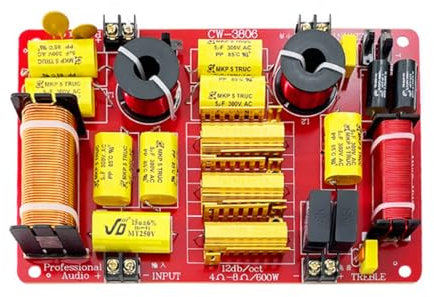 Divisor de frecuencia de altavoces altos de 3 vías, divisor de sonido, placa de circuito para altavoces de cine en casa, crossovers