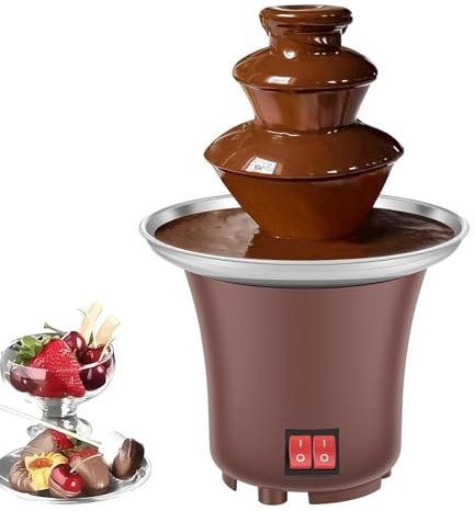 Máquina De Fondue Para Derretir Chocolate, Fuente Eléctrica De 3 Niveles Con Base De Acero Inoxidable, Capacidad De 280 Ml Y Aislamiento Térmico Continuo De 40 °C, Ideal Para Fiestas, Reuniones