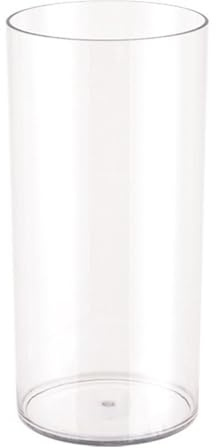 Vaso alto trasparente in acrilico per fiori, vaso cilindrico, resistente agli urti, per decorazioni per matrimoni, ufficio, casa (15x30 cm)