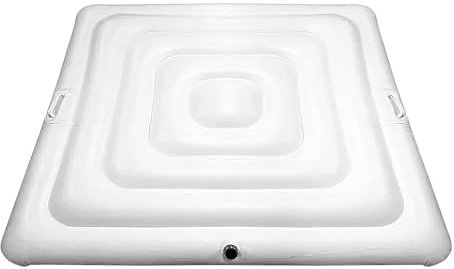 Housse Isotherme pour Spa | Housse Isotherme Carrée pour Spa,Couvercle Pliable Anti-UV et Anti-Poussière pour Bain d'Extérieur/Intérieur en Hiver