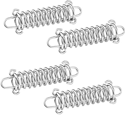 TOYANDONA 3 Series Ganchos De Primavera para Toldo Tensores De Cuerda Inoxidable Accesorios De Camping Portátiles Resistentes Al Desgaste para Fijación Segura De Carpas Y Toldos 4 Piezas X 3