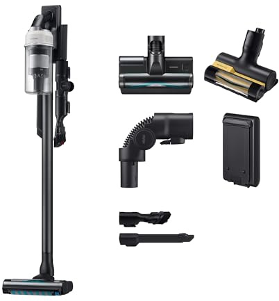 Samsung Aspiradora sin Cable Jet 85S Pet 250AW VS70H25WLG/WA | Gran poder de succión, Sistema de filtración HEPA, Diseño ligero, Con Cepillo Jet Dual+ Antienredos