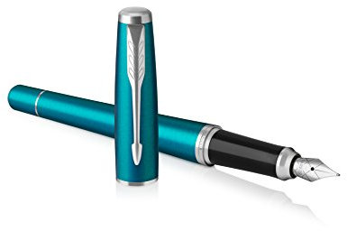 Parker Urban-Füllfederhalter, Vibrant Blue, Federstärke M, mit blauer Tinte (1931602)