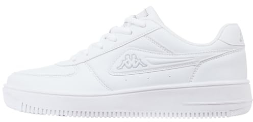 Kappa Homme Bash Sneakers Basses, Blanc White L Grey 1014, 45 EU