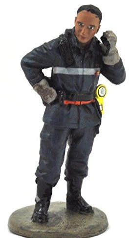 Del Prado Sammelfigur Feuerwehrmann Firefighter Figur Madrid Spanien 2003 1:32 ca. 7 cm Metall