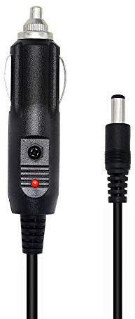 PNGKNYOCN Kfz-Ladegerät, 12 V Gleichstrom, 18 AWG-Kabel – DC 5,5 mm x 2,1 mm auf Zigarettenanzünder-Stecker für Kamera, CCTV, Auto-Kühlschrank(0.5M)