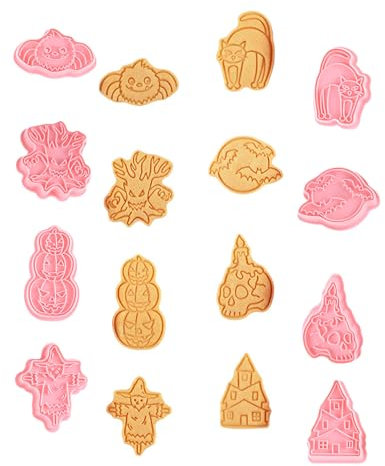 Moldes para galletas, cocina, hornear, repostería, productos horneados, serie Halloween, cortadores de galletas, moldes pequeños para galletas, herramienta para hacer galletas