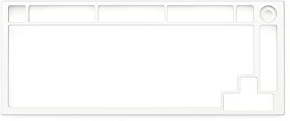 Glorious Cadre supérieur pour GMMK Pro – Clavier à 75% avec Boutons de Jeu – Cadre de Montage en Aluminium pour Clavier mécanique personnalisé pour Jeu PC et Programmation (E-Blanc)