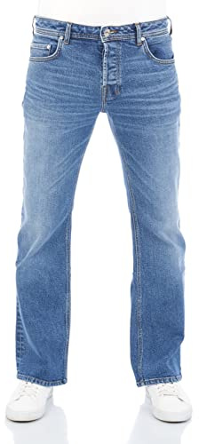 LTB Pantalones vaqueros para hombre Timor Bootcut, pantalones vaqueros básicos, algodón vaquero, elásticos, cintura profunda, azul, negro, Stormi Wash (53941), 29W x 32L