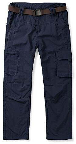 Mesinsefra Boy's Hiking Pants,Kids Casual Outdoor Quick Dry Lightweight Climbing Camping Fishing Trousers Blue 180cm-12-13 Years