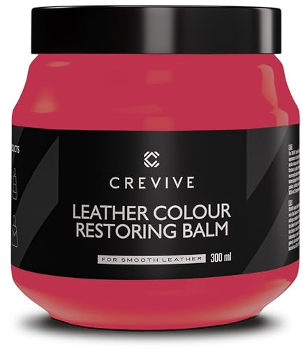 CREVIVE läderreparationsset röd 300 ml – lädervård bil – läderreparation soffa – bilbarnstol reparation