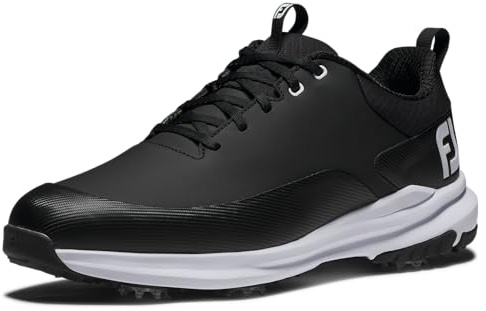Footjoy Scarpe da Golf da Uomo Fj Tour Rival, Nero Nero Bianco, 41 EU