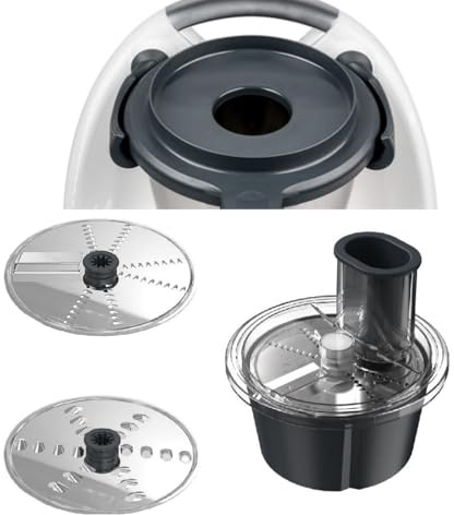 domiyomi Thermomixer Tagliaverdure Accessori per Frullatore Pelapatate per Thermomix TM5 TM6 in Acciaio Inox Multifunzione Tagliaverdure A+B