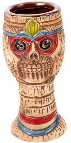 Warmhm Tiki-gläser Für Cocktails Keramikbecher Cocktailbecher Dekobecher Weinbecher Kleiner Tiki-Becher