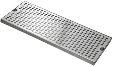 FLCPJGV Sleek Stainless Steel Kegerator Drip Tray Set, Multi, 40x17.5x1.5cm