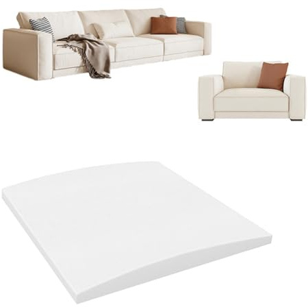 50 x 50 cm gebogenes hochdichtes Schaumstoffkissen, Couchstütze für schlaffe Sitze, 1/2/3/4 Stück unter Sofa, Möbelsitz, schlaffes Kissen (1)
