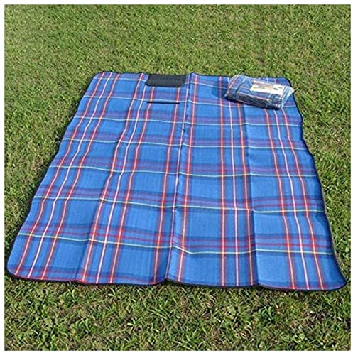 EUZLKDXU Picknickmatte Folding Isomatte im Freien Picknick am Strand Lightweig Wasserdichtes Schlafen Camping-Auflage-Matte Moistureproof Karierte Decke Picknickdecke(Green)