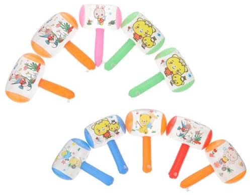 TOYANDONA 8stücke Aufblasbarer Hammer Glocke Für Party Und Festivalequipment Spielzeughammer Zum Aufblasen Für Geburtstage Und Maskeraden