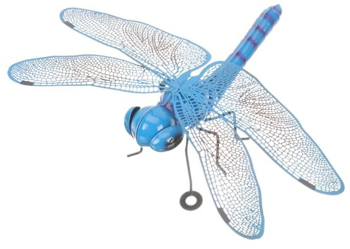 DECHOUS Wrought Iron Dragonfly Decoration for Wall Art Decor Metal Craft Home Decor Dragonfly Wall Decoration for Garden Fence