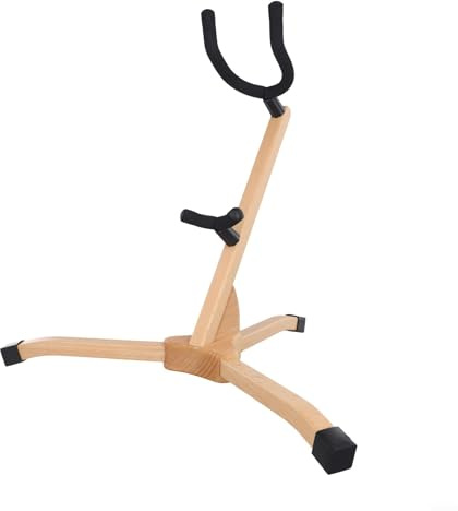 Saxophonständer aus Holz Stativhalter für Alt- und Tenorsaxophone mit Schutzschicht