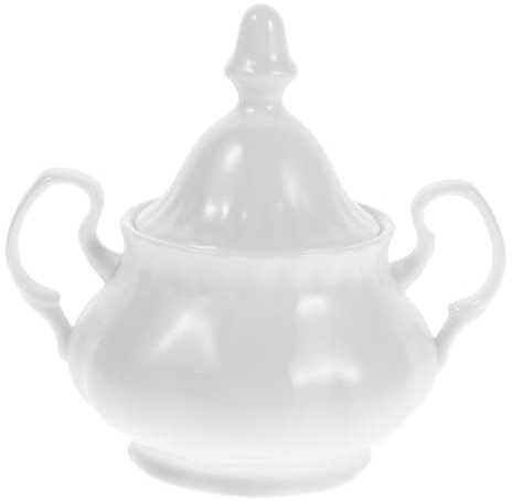IMIKEYA Tarro De Azúcar Cerámico Vintage Tapa Contenedor De Especias Para Cocina Accesorios De Almacenamiento Para Café y Té Diseño Elegante y Práctico