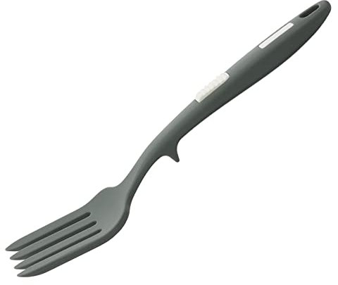 Cabilock Tenedor de Silicona para Cocina Antiadherente Bordes Suaves y Diseño Práctico Adecuado para Servir Pasta y Ensaladas sin Riesgo de Quemaduras