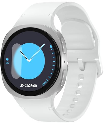 Silikonarmband kompatibelt med Galaxy Watch 8 40 mm/44 mm/8 Classic 46 mm armband för kvinnor och män, ventilerande sportband för Galaxy Watch 8-serien