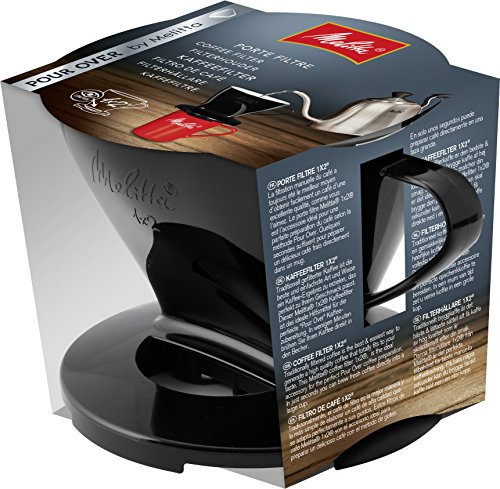 Melitta 217557 - Porta caffè per sacchetti filtranti, 1 x 2 standard, in plastica, colore: Nero