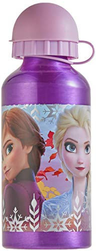 Frozen Borraccia in Alluminio per Bambini 400Ml, Viola