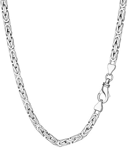 NKlaus cadena de rey 5,7mm cadena de plata de ley 925 pulsera de rey sólido hombres 21cm 3468