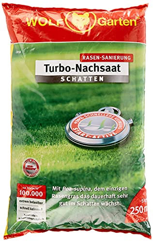 Wolf-Garten LR-S D/A Turbo-NACHSAAT Schatten FÜR 250 QM, Rot, 3826650