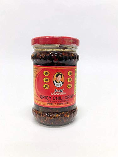 Lao Gan Ma Picante de chile crujiente (salsa de aceite de chile) - 7.5 oz (Paquete de 1)