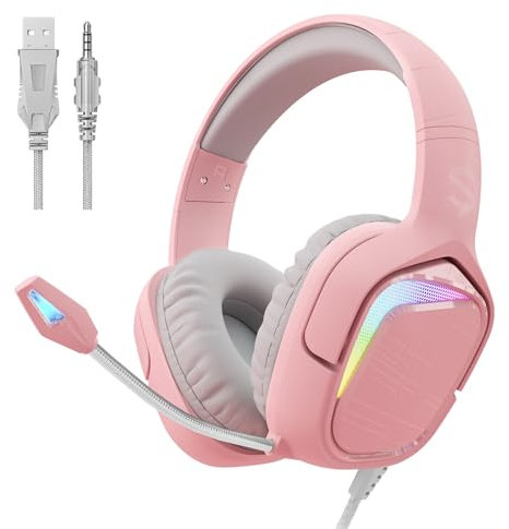 Black Shark Casque Gamer pour PC, PS5, PS4, Xbox, Switch, Casque Gaming avec Micro Ultra-Clair Pliable, Pilotes Dynamiques de 50mm, Coussinets d'oreille à Isolation Sonore, Commandes en Ligne