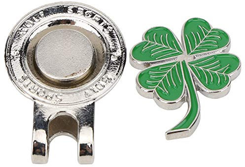 Jadeshay Golfball-Metall-Markierungs-Hutclip, magnetische Kappenklemme, die Sportzubehör markiert, Ballmarker-Clip, langlebig, abnehmbar, lässt Sich leicht an Hüten Kappen Gürtel befestigen
