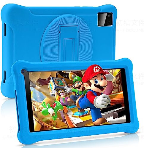 Tablet per Bambini 7 Pollici,8 RAM 64GB ROM (TF CARD 128GB) Google Certificated, Kids Software Pre-Installed, Wifi,Tablet PC con Custodia Protettiva per Tablet Antiurto