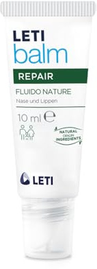 LETI balm Fluid Natur – reparierende und schützende Lippenpflege mit natürlichen Wachsen & pflanzlichen Extrakten, beruhigt Irritationen, regeneriert trockene, rissige Lippen & Mundwinkel, 10ml