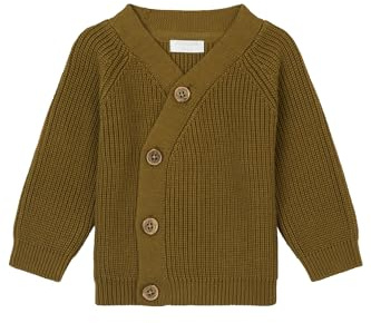 Noppies Unisex baby cardigan Geldo långärmad kofta, Buttermutter – P812, 56 cm