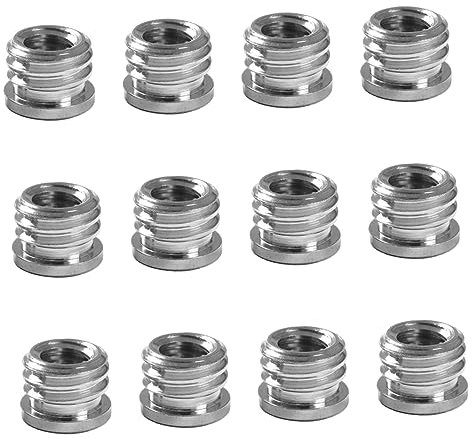 HYTROVE 20 Pièces Vis d'interface PTZ bras de micro adaptateur de clip de microphone souffleur adaptateur micro Adaptateur pour microphone vis de conversion clip micro vis du pied de micro