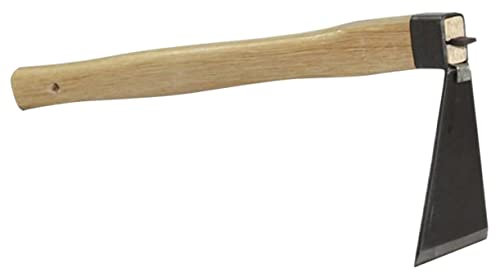 ibasenice Houe Portative pour Petites Pelouses Houes en Acier Outils De Jardinage Houe De Jardin pour Le Désherbage Pelle Cultivateur Manuel Outil De Jardinage Râteau À Main en Bois