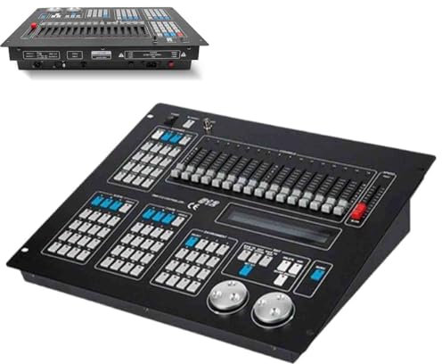 D-mx512 Console per Luci, Centralina D-mx 192 Canali Controller per D-mx,Centralina Luci D-mx 512 Controller Mixer Luci,Stage Light Board dj Lighting Controller per l'illuminazione