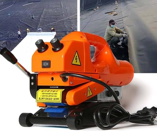 Geomembrane Welding Machine, 1100W Hot Wedge Welder for PVC EVA HDPE PP Film Welding, 0-450℃ with 20cm Silicone Roller